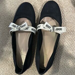 Dior Miss J'adior cloth ballet flats size 39 1/2